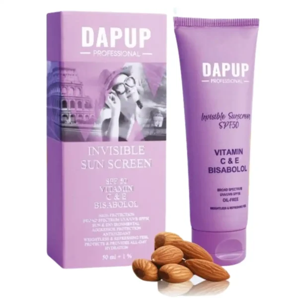 کرم ضد آفتاب بی رنگ SPF50 دپاپ - Dapup